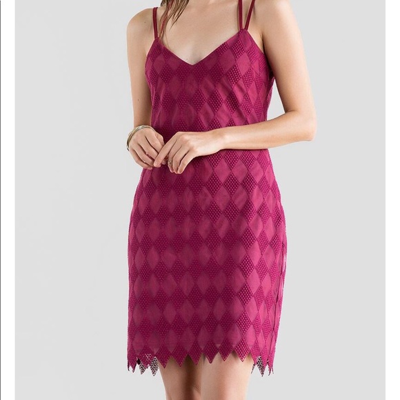 Francesca’s Elmina wine dress - Picture 2 of 6